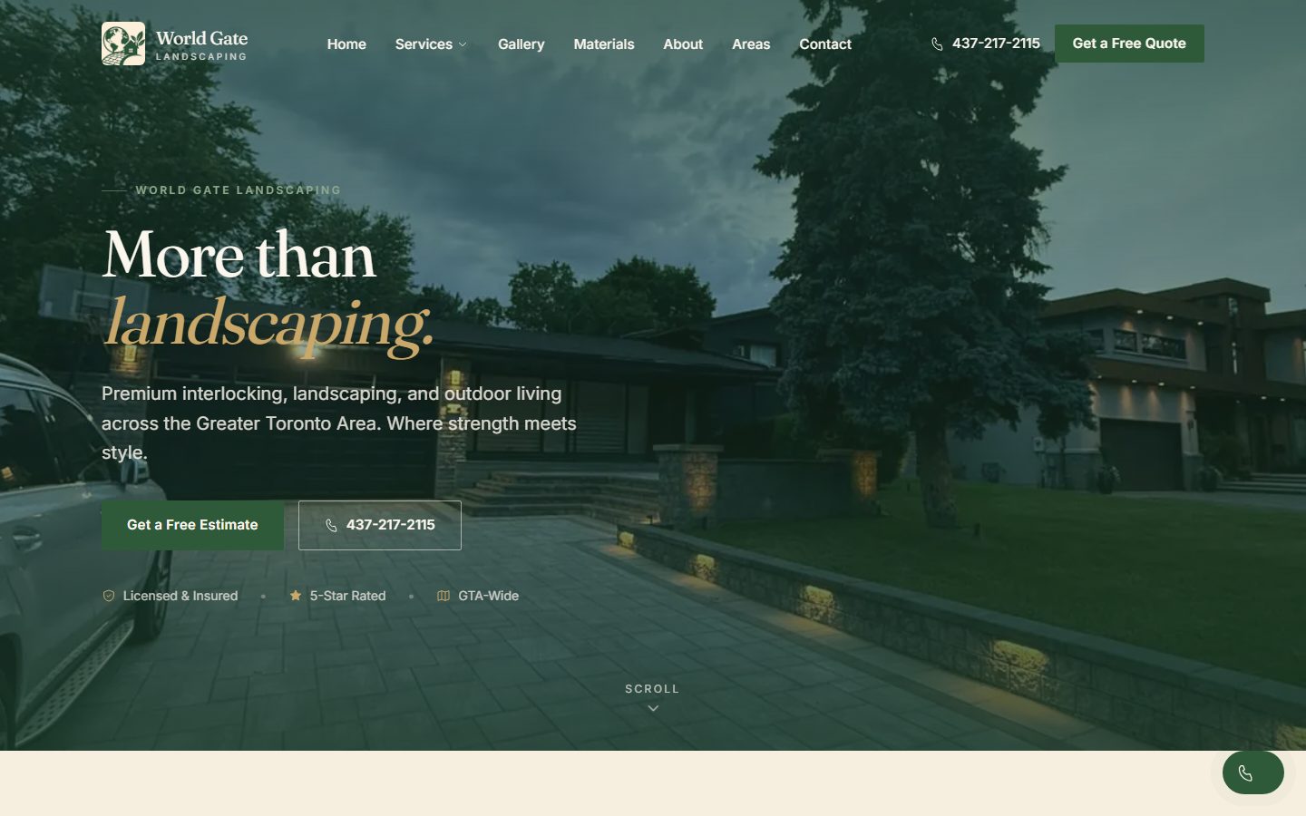 World Gate Landscaping website